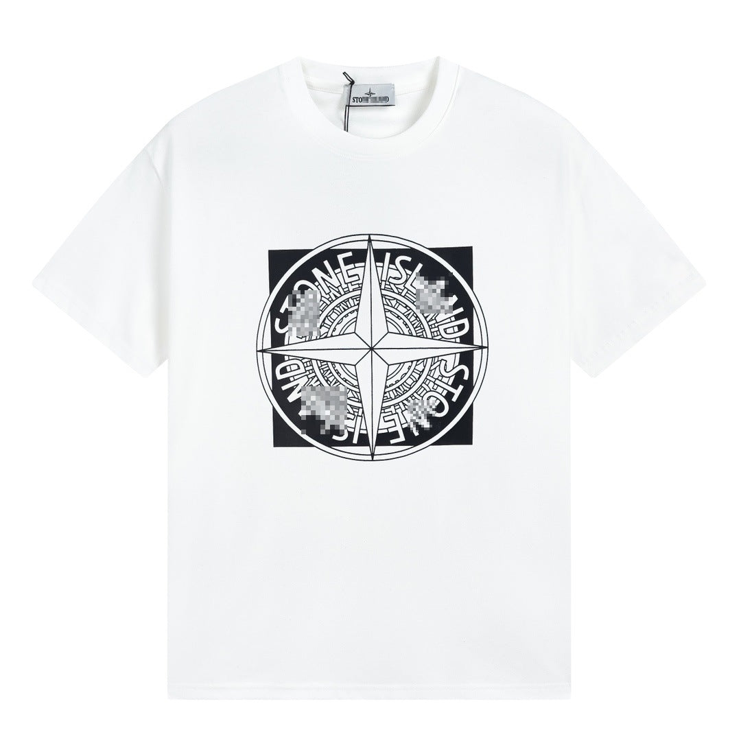 ST0NE lSLAND Pure Cotton T-Shirt #17