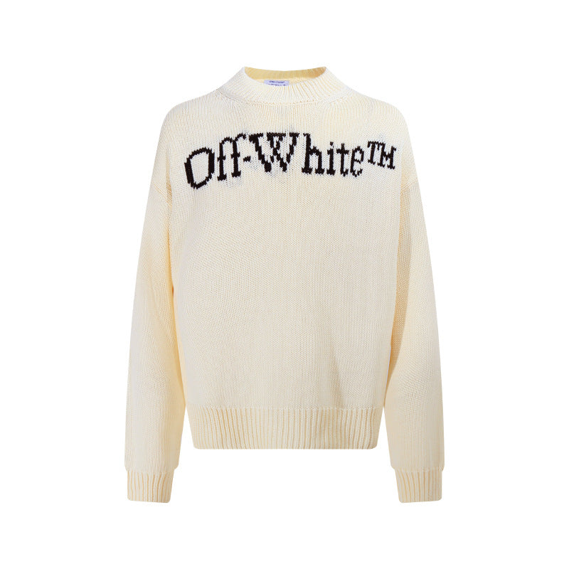 Off-White Intarsia Knit Sweater#8