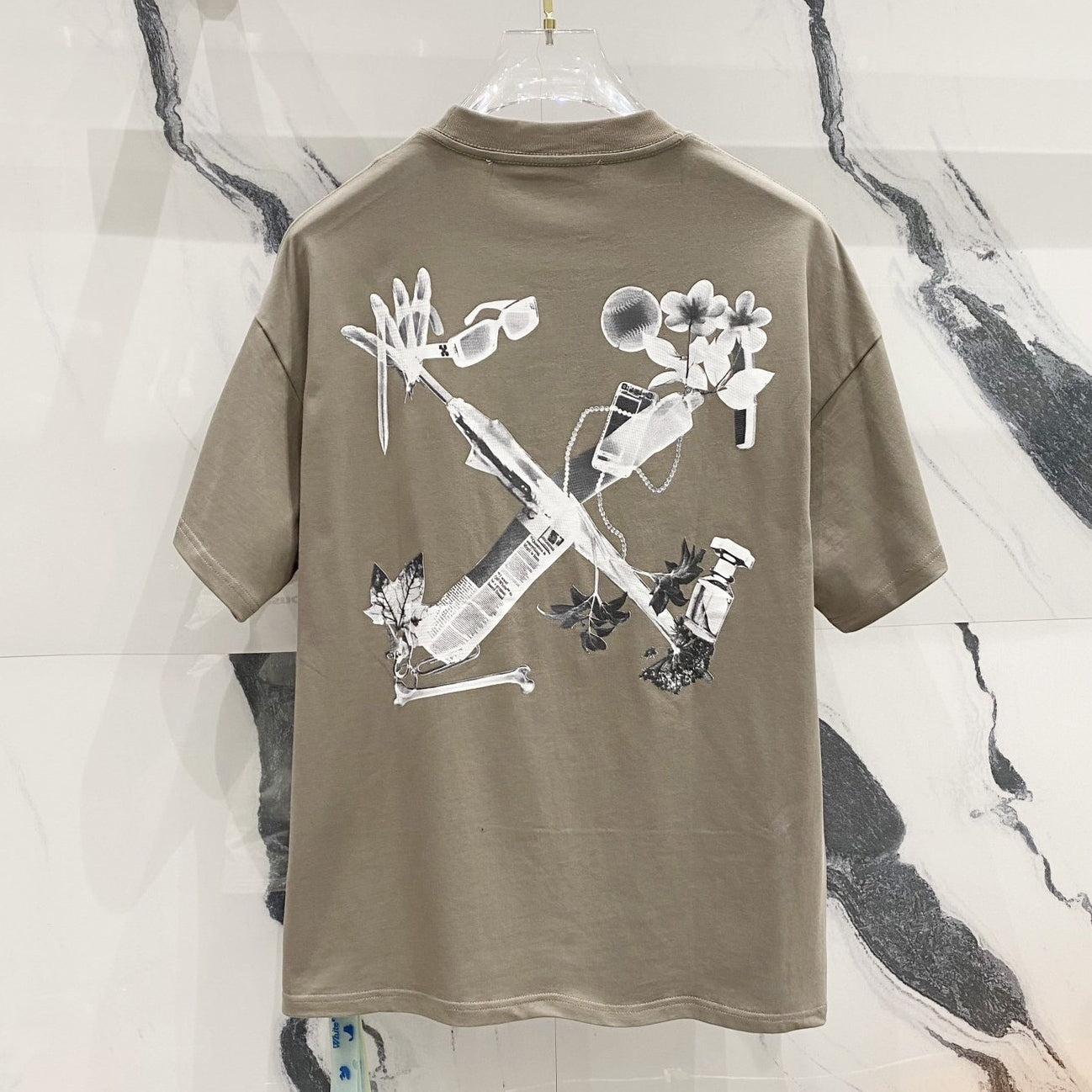 Off-White Arrow Logo Cotton T-shirt#1050