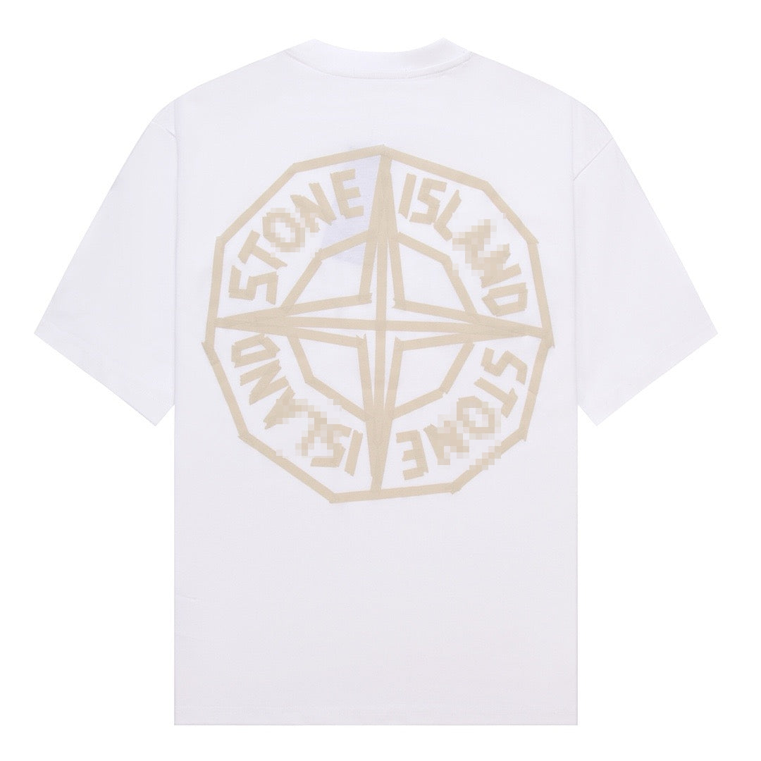 ST0NE lSLAND Pure Cotton T-Shirt #54