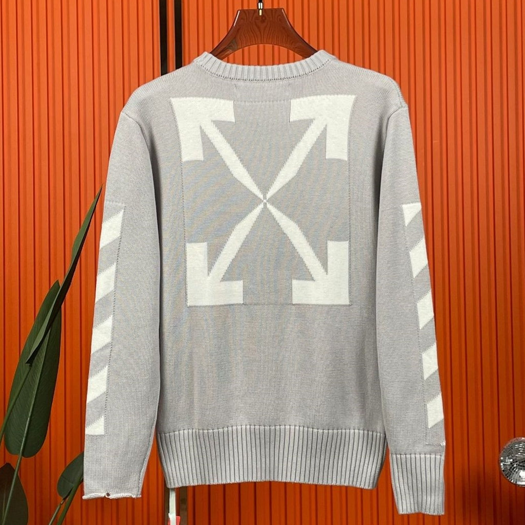 Off-White Intarsia Knit Sweater#14