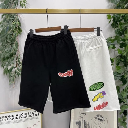 Off-White Colorful logo badge shorts#25