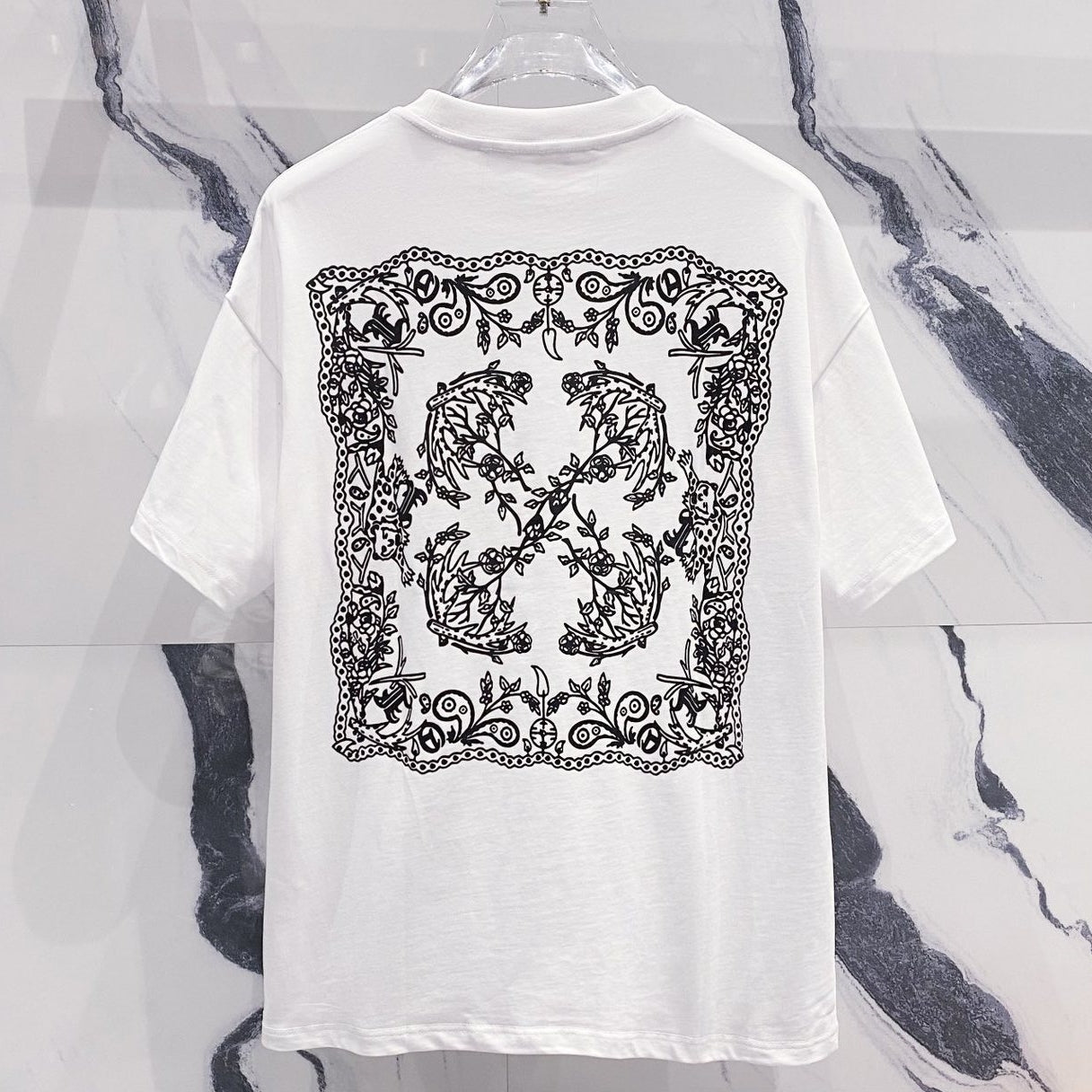 Off-White Arrow Logo Cotton T-shirt#28