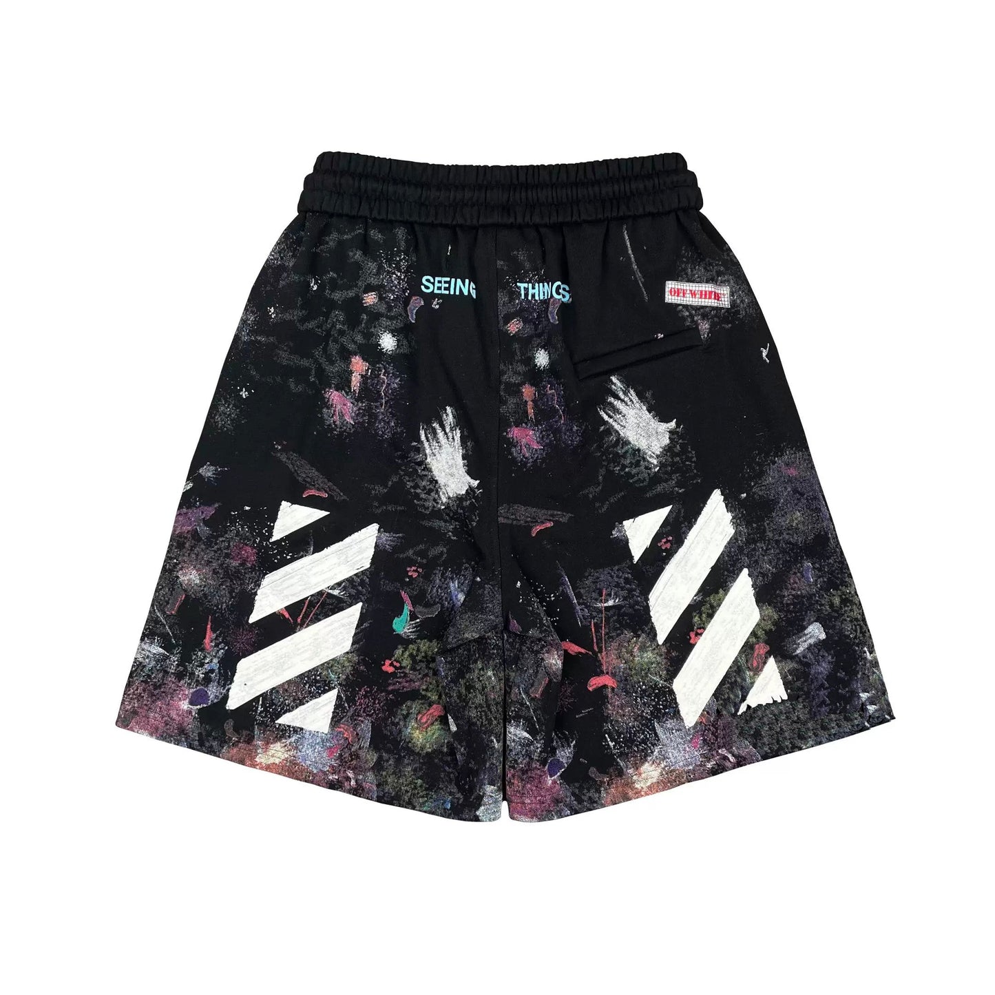 Off-White Starry sky inkjet shorts#9