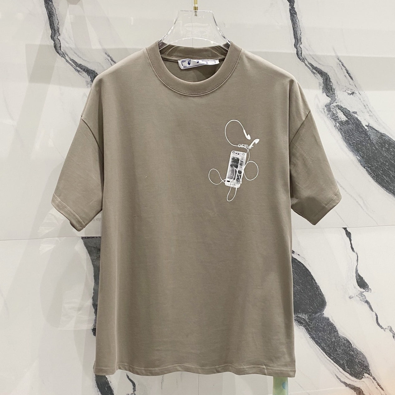 Off-White Arrow Logo Cotton T-shirt#1050