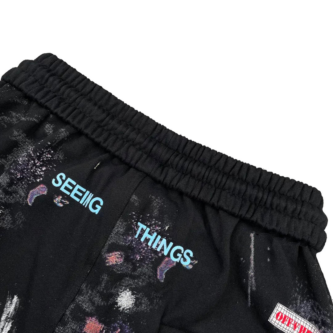 Off-White Starry sky inkjet shorts#9