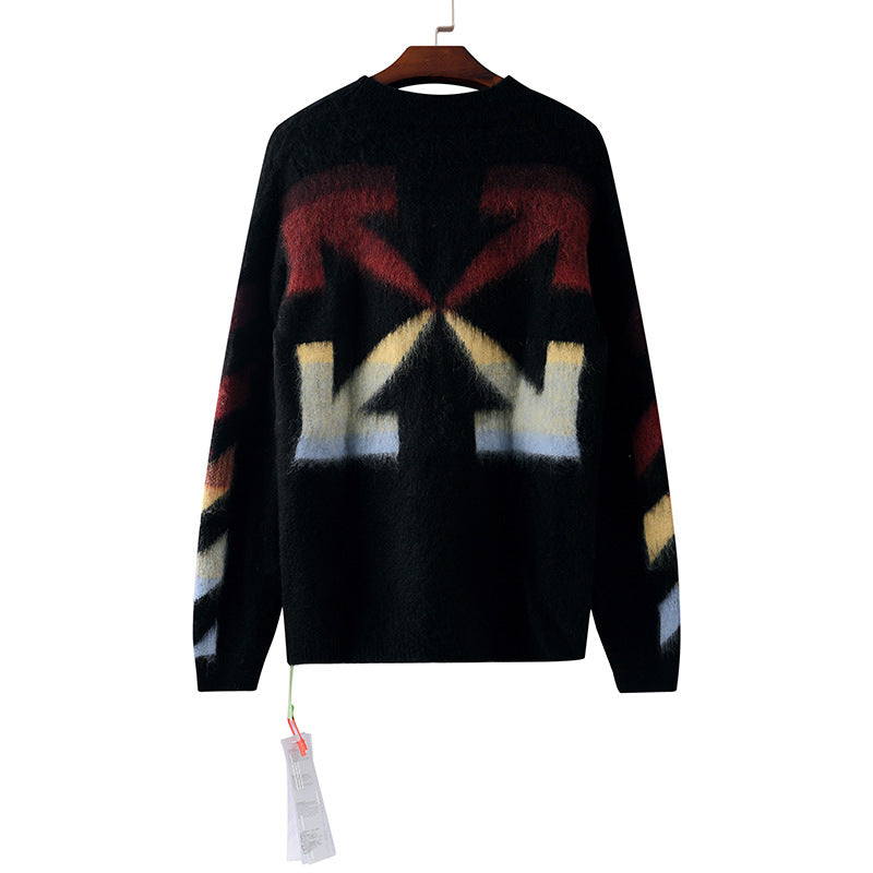 Off-White Intarsia Knit Sweater#15