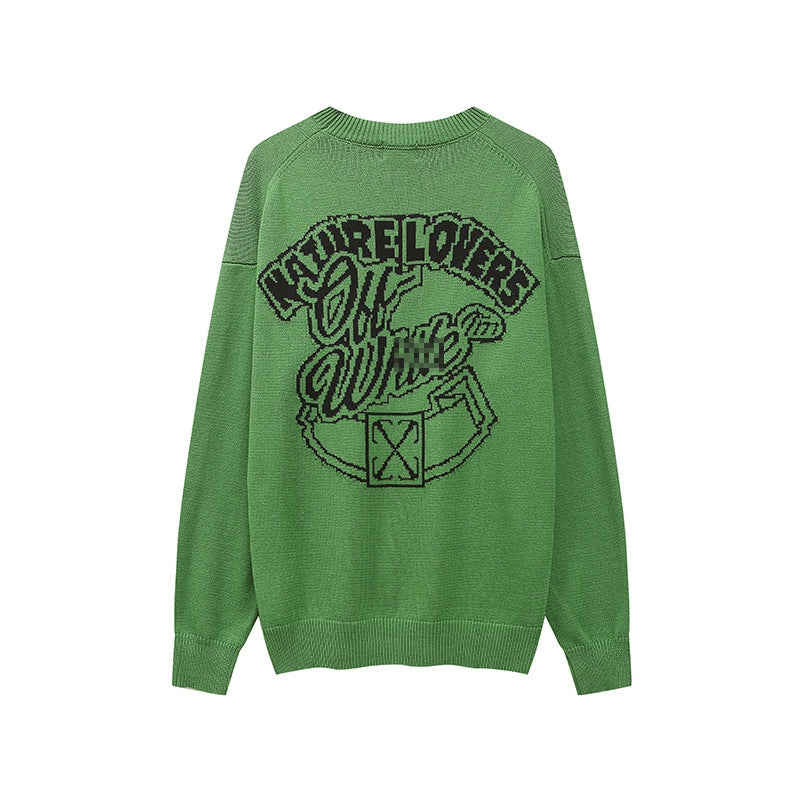 Off-White Intarsia Knit Sweater#10