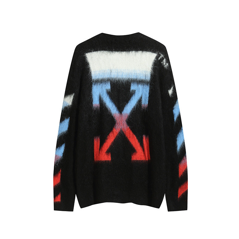 Off-White Intarsia Knit Sweater#17