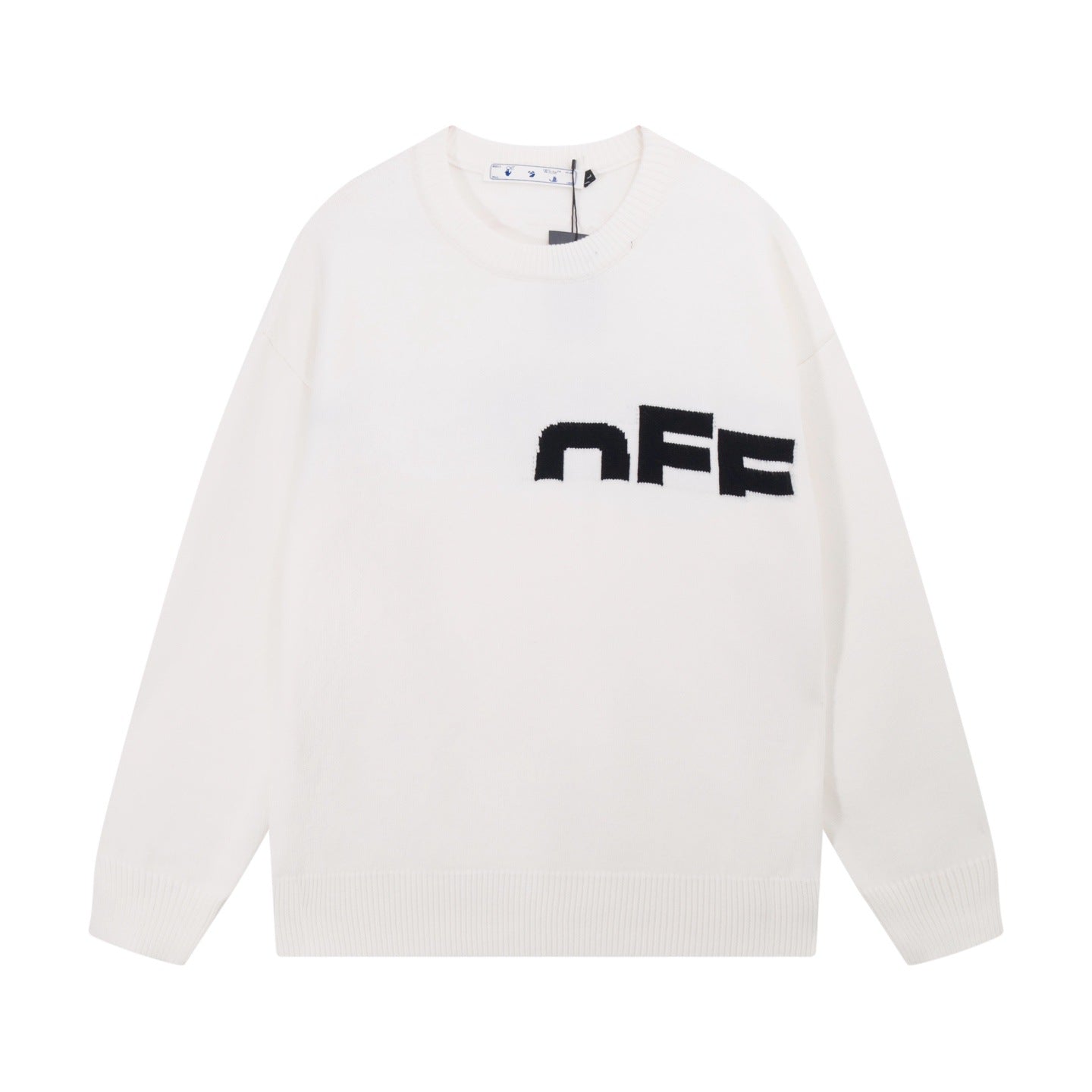 Off-White Intarsia Knit Sweater#6
