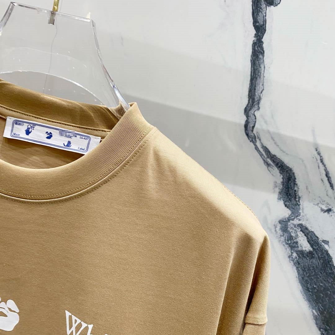 Off-White Arrow Logo Cotton T-shirt#1002