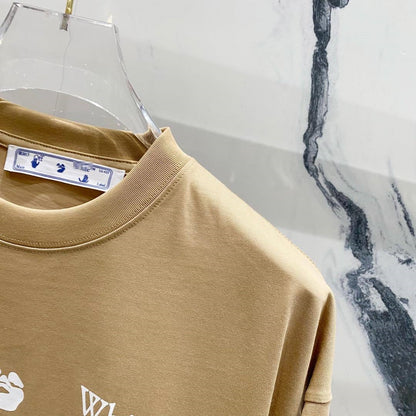 Off-White Arrow Logo Cotton T-shirt#1002
