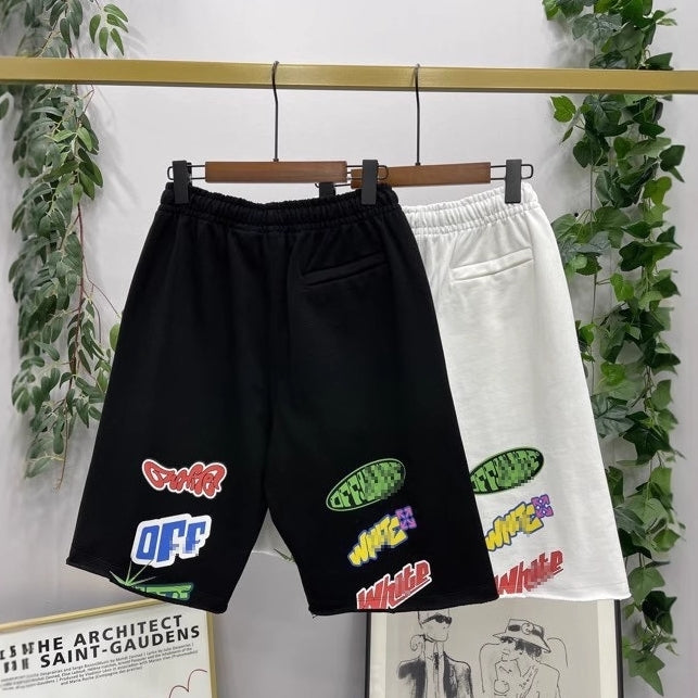 Off-White Colorful logo badge shorts#25