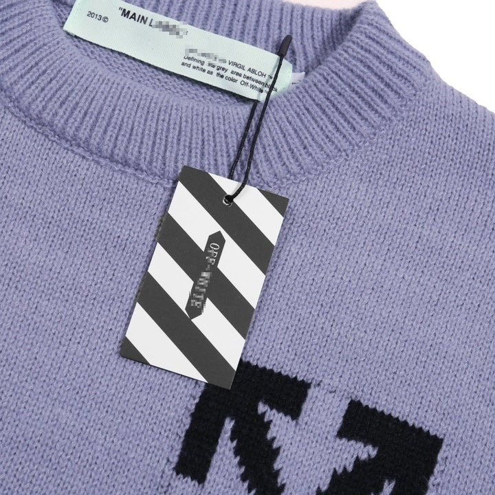 Off-White Intarsia Knit Sweater#4