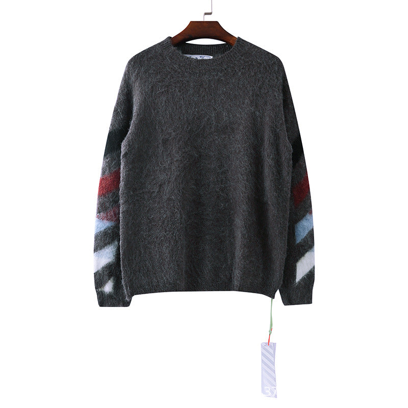 Off-White Intarsia Knit Sweater#15