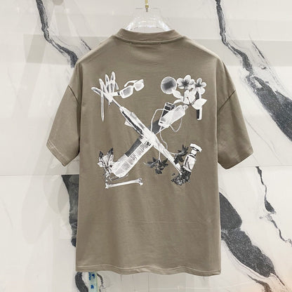Off-White Arrow Logo Cotton T-shirt#1050