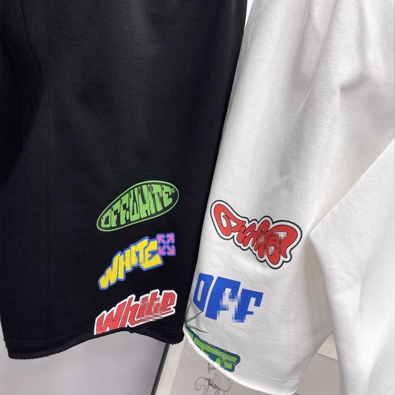 Off-White Colorful logo badge shorts#25