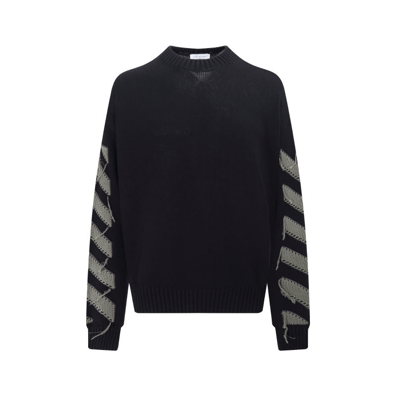 Off-White Intarsia Knit Sweater#11