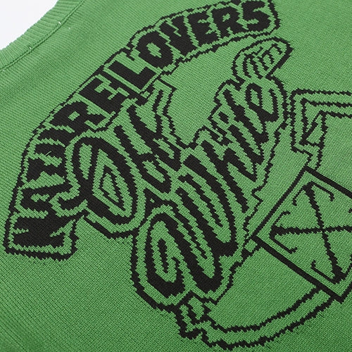 Off-White Intarsia Knit Sweater#10