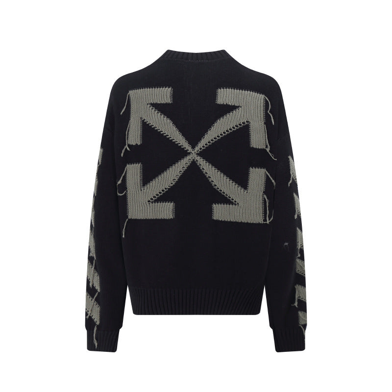 Off-White Intarsia Knit Sweater#11