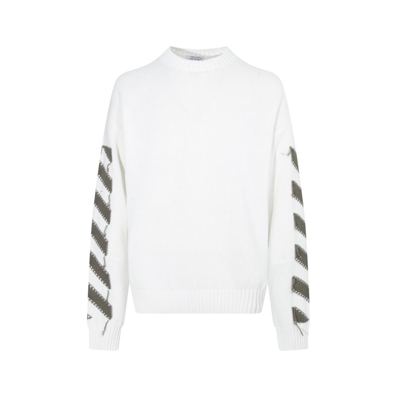 Off-White Intarsia Knit Sweater#11