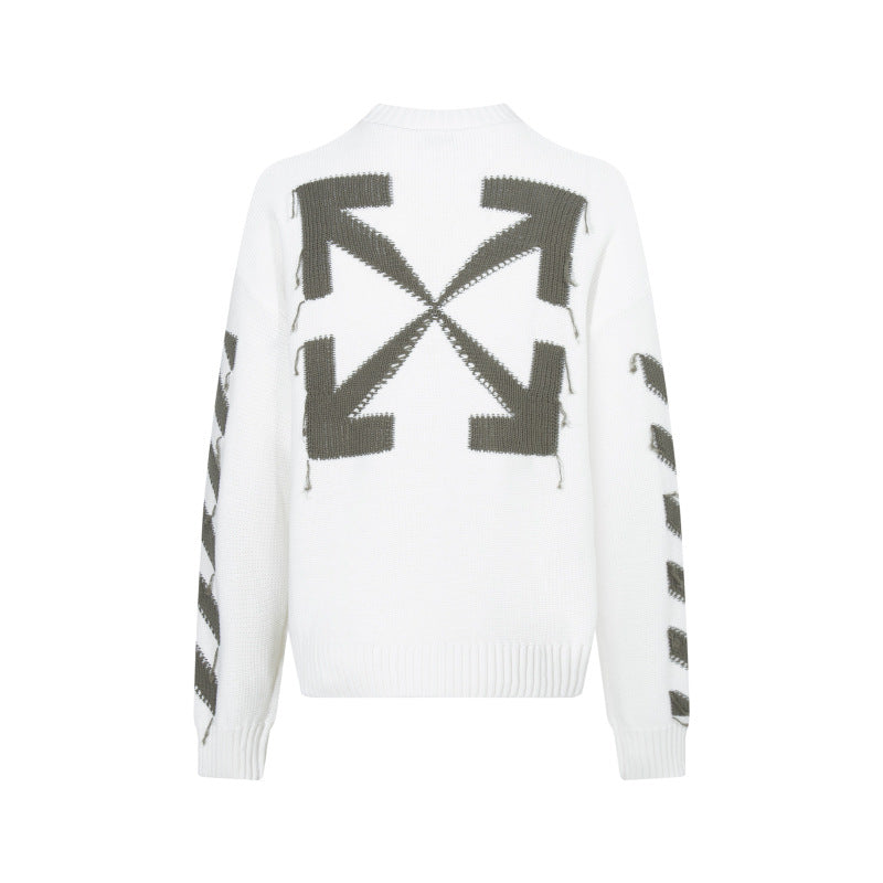 Off-White Intarsia Knit Sweater#11