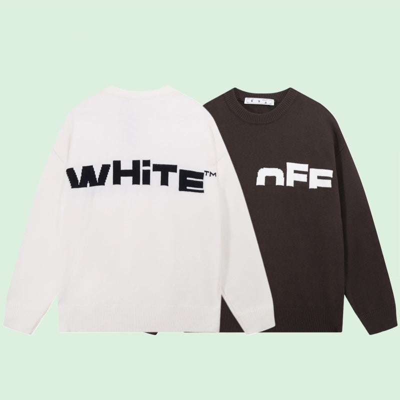 Off-White Intarsia Knit Sweater#6