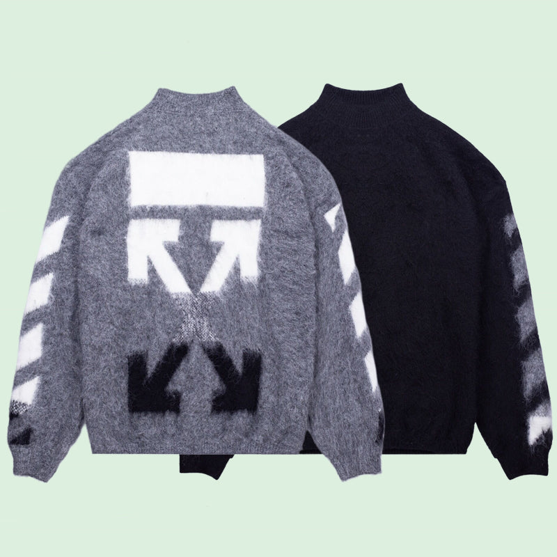 Off-White Intarsia Knit Sweater#13