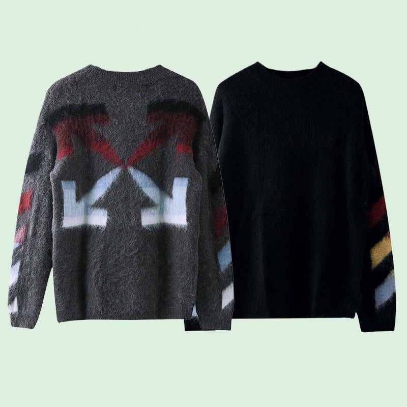 Off-White Intarsia Knit Sweater#15