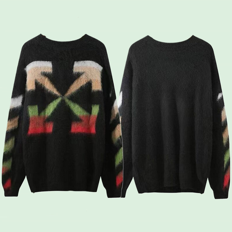 Off-White Intarsia Knit Sweater#16