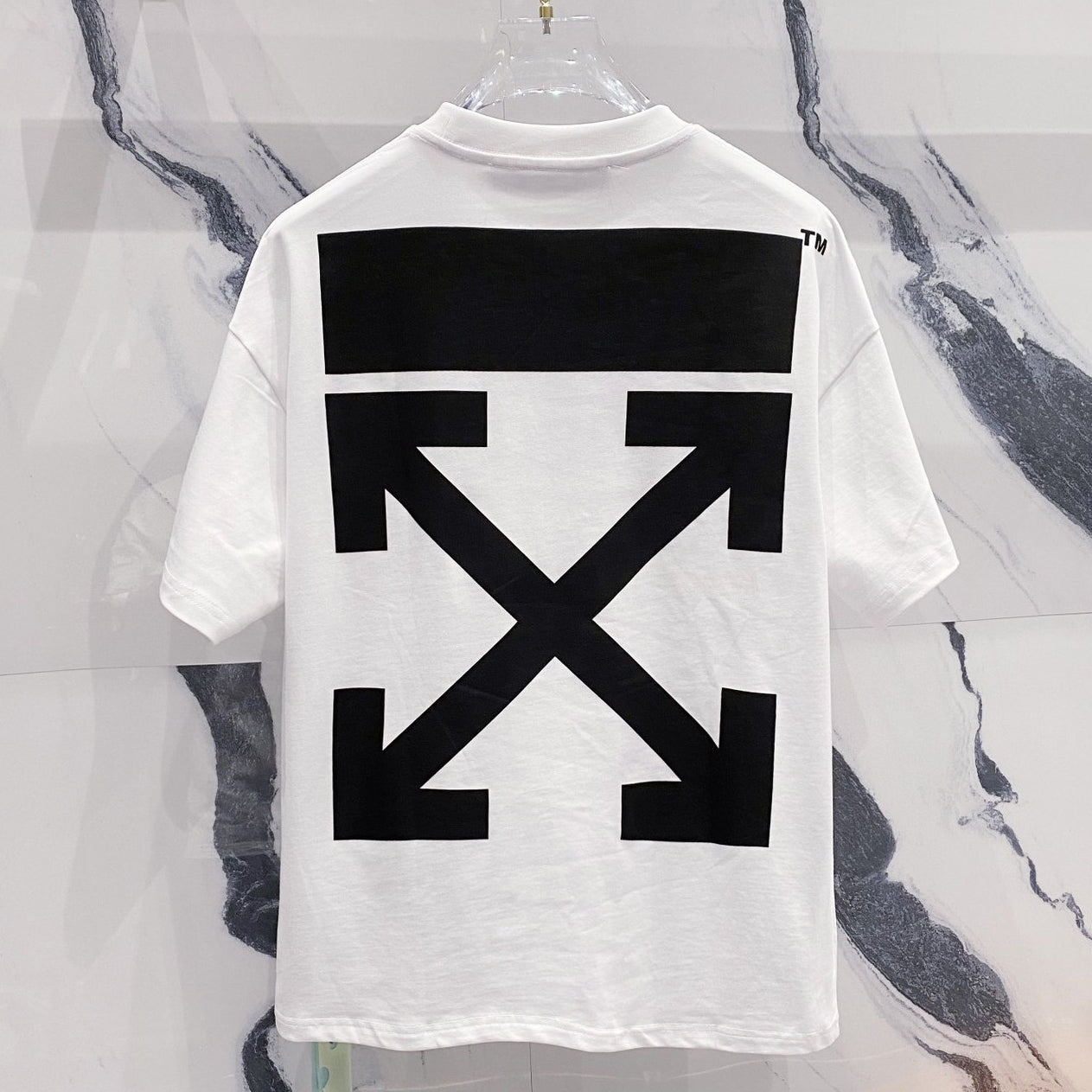 Off-White Arrow Logo Cotton T-shirt#34