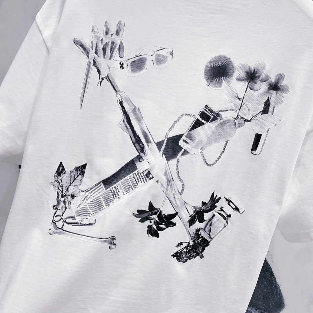 Off-White Arrow Logo Cotton T-shirt#1050