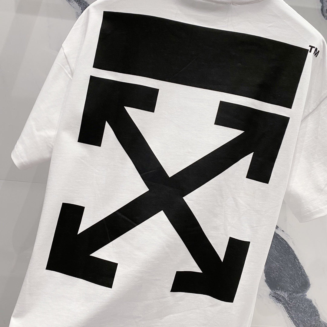 Off-White Arrow Logo Cotton T-shirt#34