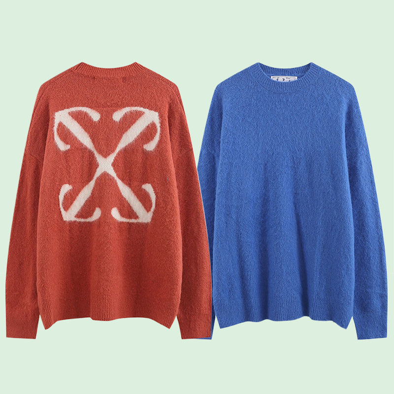 Off-White Intarsia Knit Sweater#7