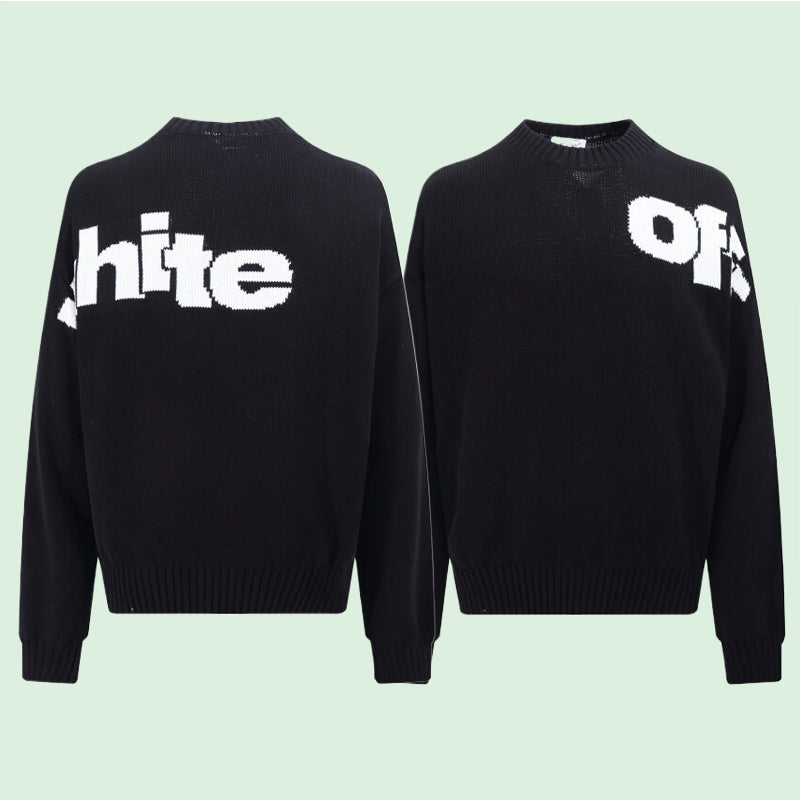 Off-White Intarsia Knit Sweater#8
