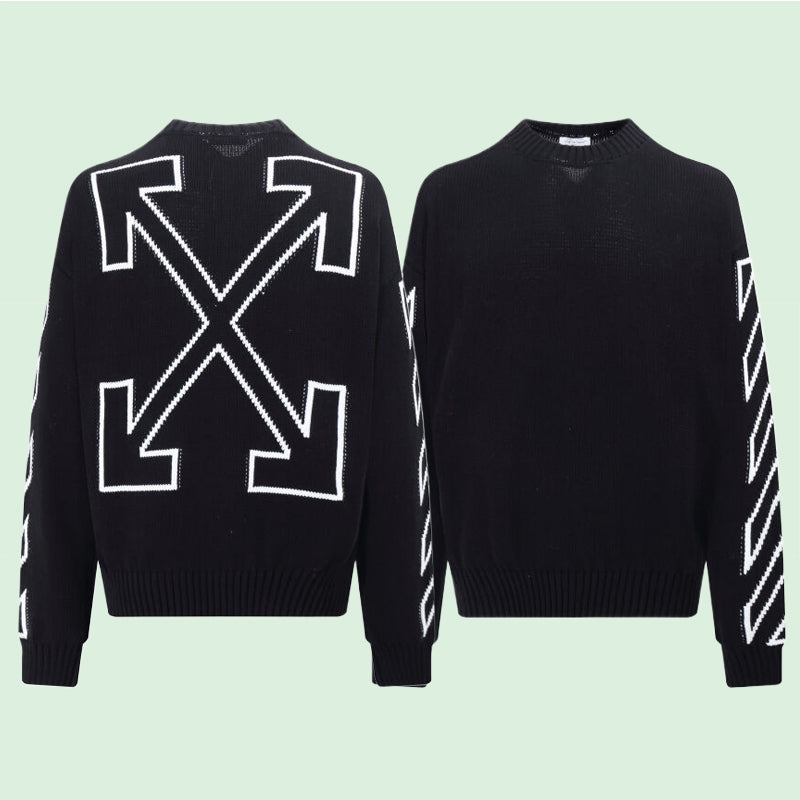 Off-White Intarsia Knit Sweater#11