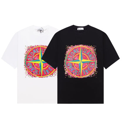 ST0NE lSLAND Pure Cotton T-Shirt #53