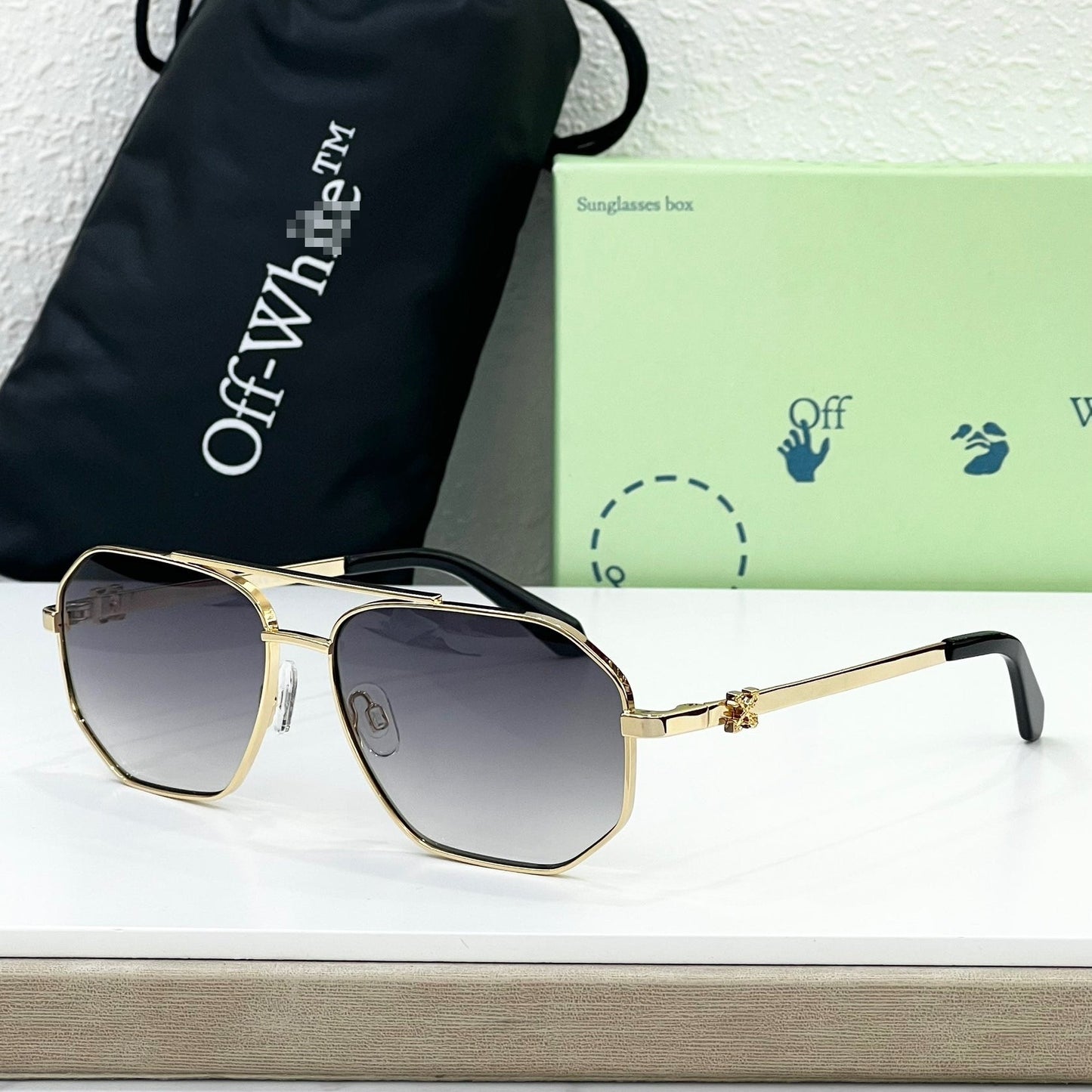 Off-White Arrow logo sunglasses#044