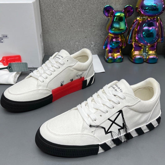 Off-White Canvas Sneakers#67