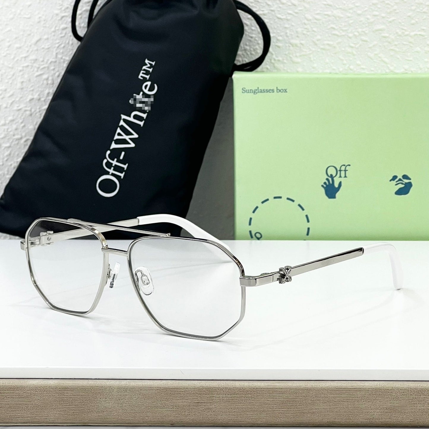 Off-White Arrow logo sunglasses#044