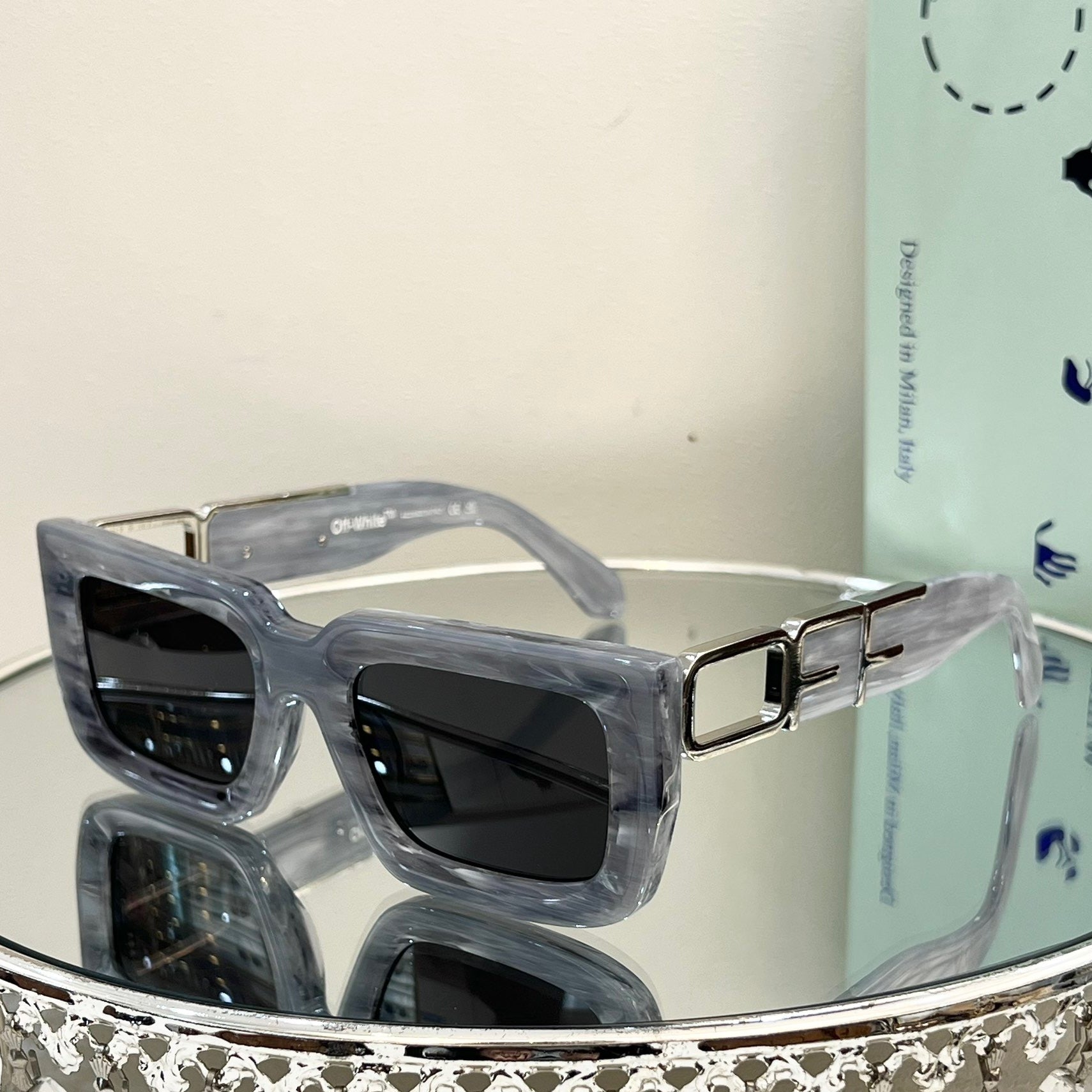 OFF-Whlte Arrow logo sunglasses#073