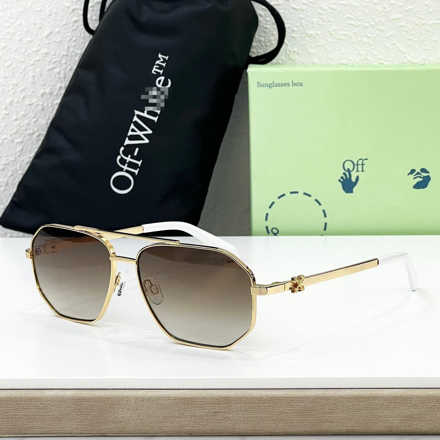 Off-White Arrow logo sunglasses#044