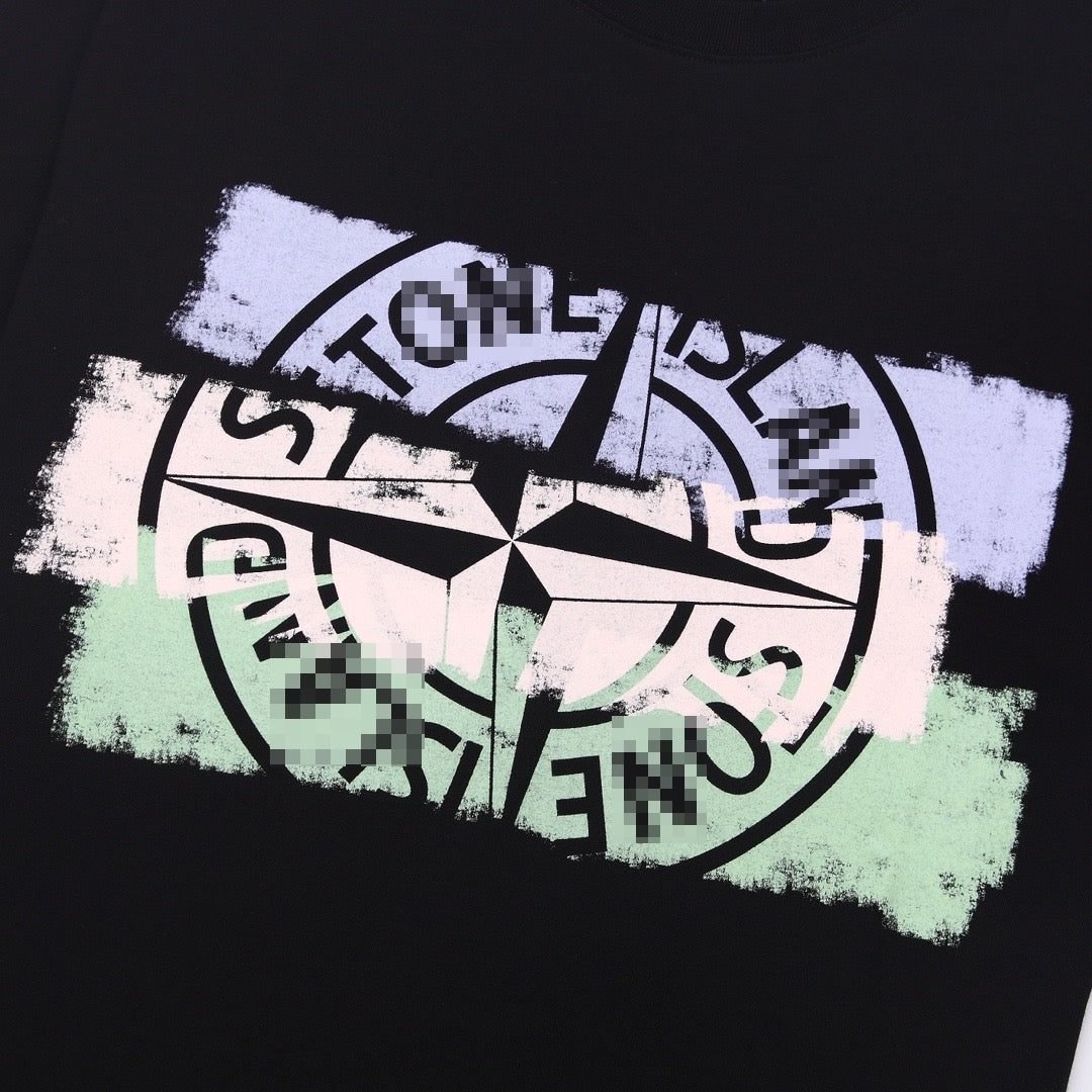 ST0NE lSLAND Pure Cotton T-Shirt #52