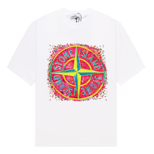 ST0NE lSLAND Pure Cotton T-Shirt #53