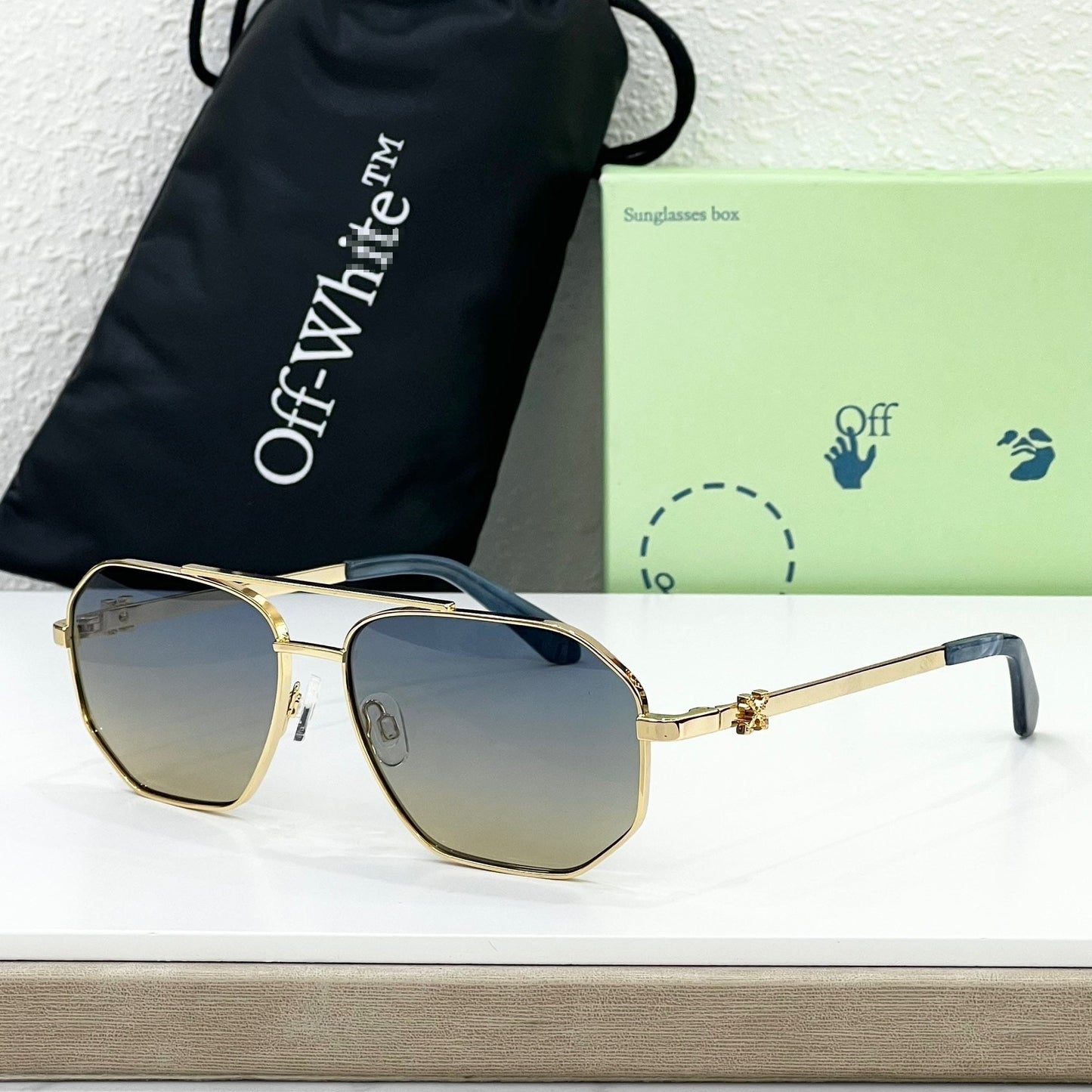 Off-White Arrow logo sunglasses#044