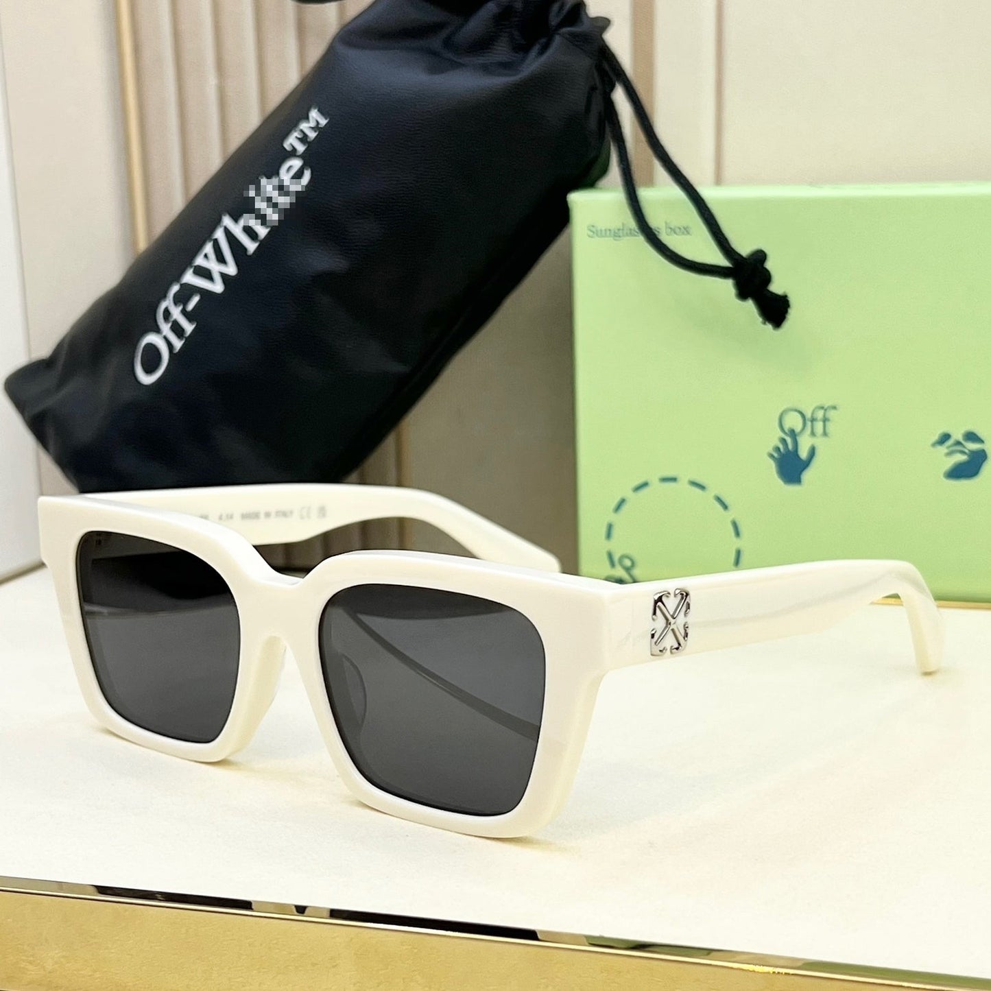 Off-White Arrow logo sunglasses#111