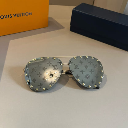Louis Vutton Rimless Sunglasses – Silver & Purple | Lightweight Luxury Eyewear