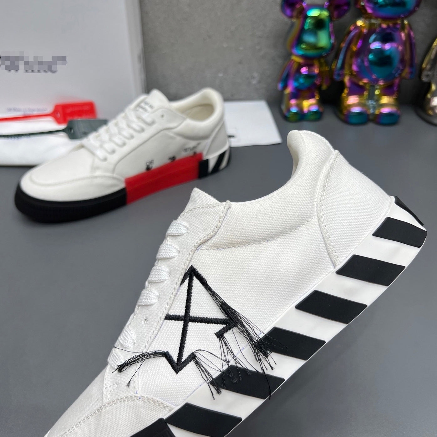 Off-White Canvas Sneakers#67