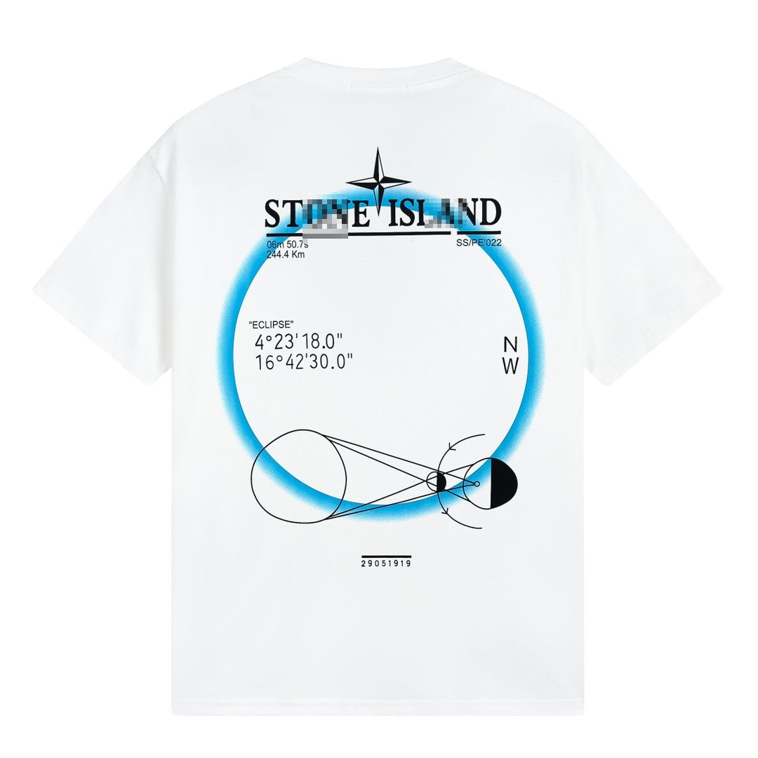 ST0NE lSLAND Pure Cotton T-Shirt #25