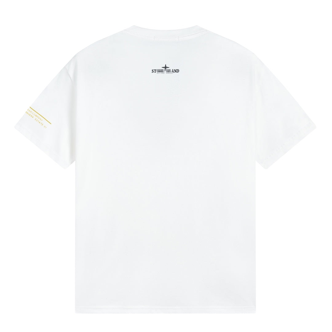 ST0NE lSLAND Pure Cotton T-Shirt #28